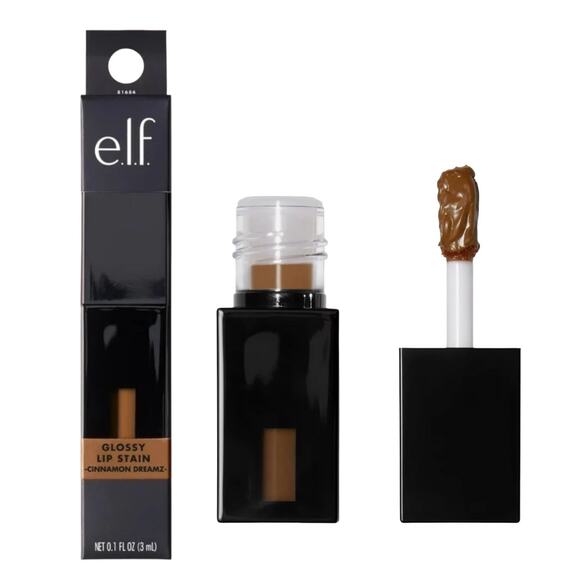 NEW e.l.f. Glossy LIP STAIN GLOSS Cinnamon Dreamz 0.1 oz Beauty Lip Color NIP - Picture 1 of 14